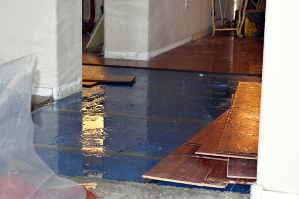 Professional Storm Water Damage Restoration technician working in Ames, TX
